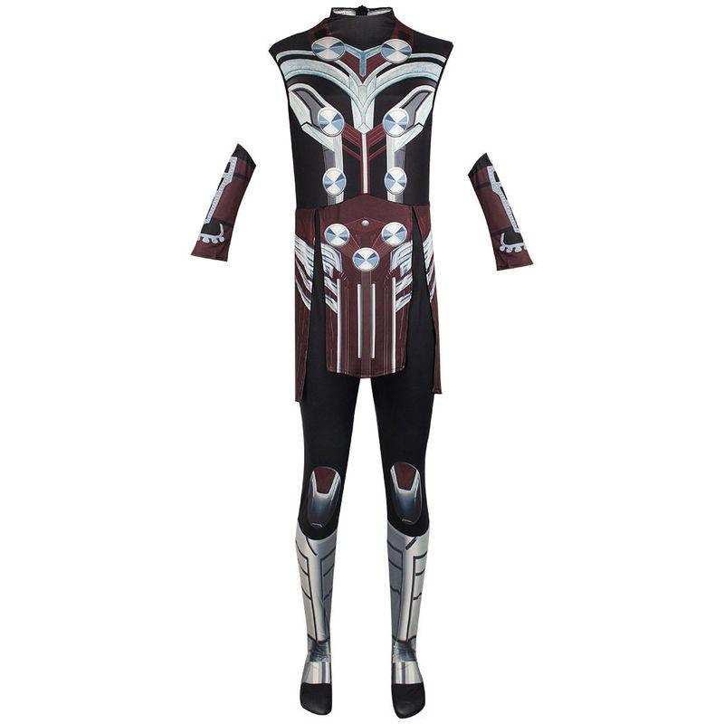 Halloween Cosplay Costume Thor 4 Thor Thorin Simple Children's and Adult Tight-Fitting Jumpsuit Cosplay Performance