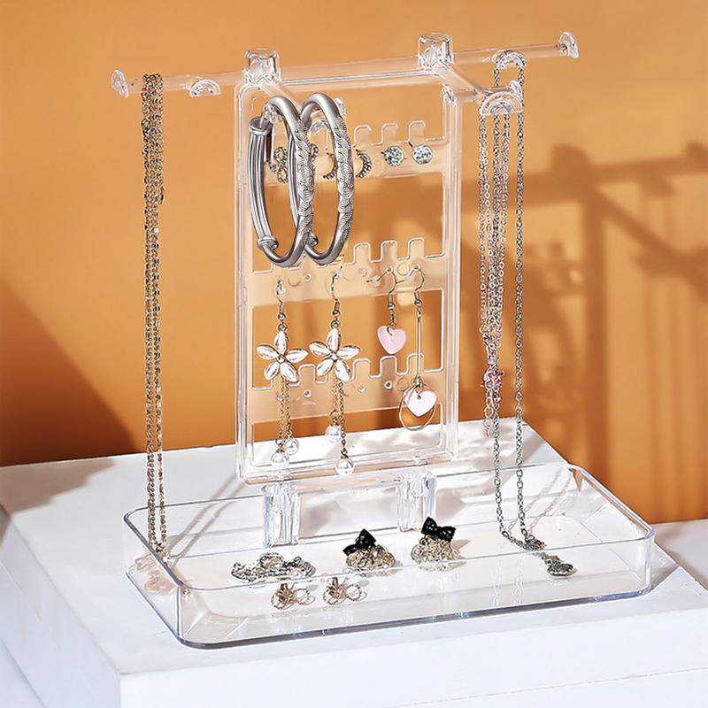 Jewelry Stand Necklace Holder Jewelry Tower Storage Rack Tree Sturdy Aesthetic Necklace Earring Bracelet Holder For Women Girls