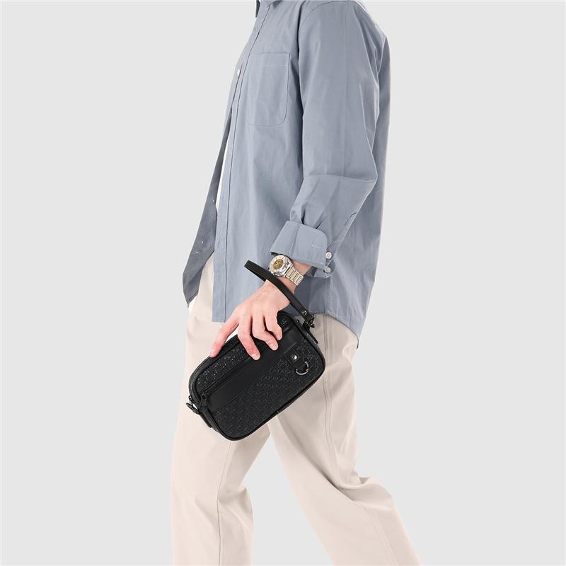 Borsa a tracolla da uomo per lavoro, pendolari, leggera, con scomparti multipli, impermeabile, a tracolla