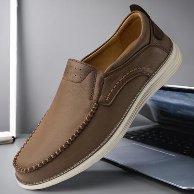 Luxusmarke Herren Freizeitschuhe Echtes Leder Herren Slipper Business Mokassins Slip-On Schuhe Handgenäht Herren Fahrschuhe