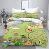 Capybara Für Zuhause Bettbezug Set 3d Kinderbettwäsche 100% Polyester Bedruckt Niedlich Cartoon Steppdecke Geeignet Kinder