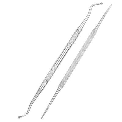 2-Piece Ingrown Nail Tool Set: Spoon Pick & File