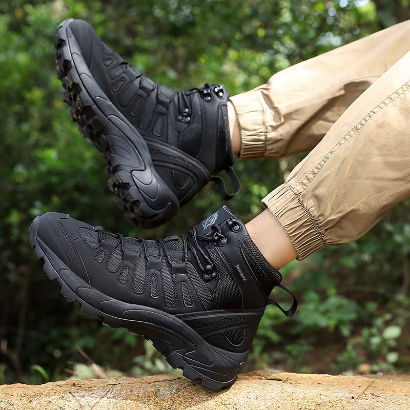 Men Boots  New Platform Boots Outdoor Waterproof Casual Sneakers Working Men Ankle Boots Hiking Safety Shoes Mens Athletic