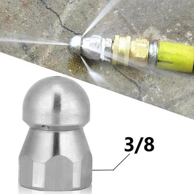 1Pcs Stainless Steel Quick Connect 1/4 Thread Pipeline Cleaning Rotating Spray Head Water Mouse Head Set Nozzle Tools