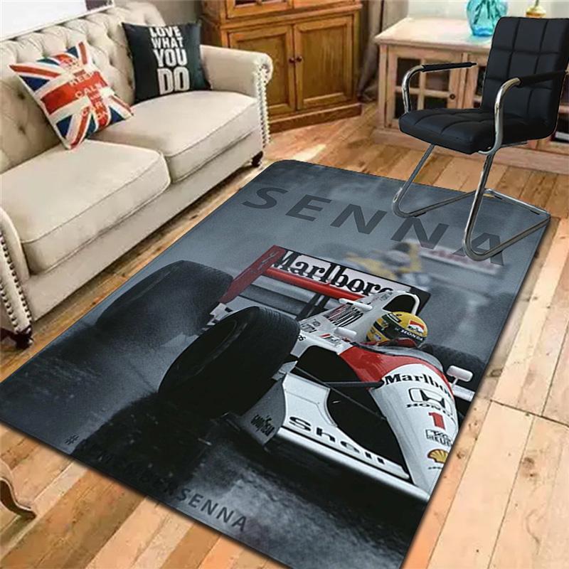 Ayrton Senna racing Rug Floor Mat for Living Room or Bedroom Soft and Comfortable Carpet a Gift for Birthday and Holiday.NFF0928194
