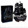 Pirates of the Caribbean Captain Jack’s Ship, Large Black Pearl Model, Small-Brick Building Block Toy