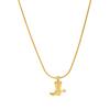 Stainless Steel Retro Cowboy Boots & Horseshoe Necklace with 18K Gold Electroplating