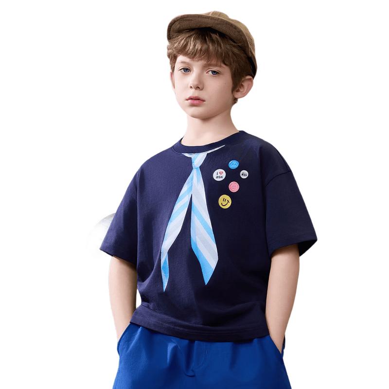 ASK JUNIOR Boys Pure Cotton Short-Sleeve T-Shirt 160