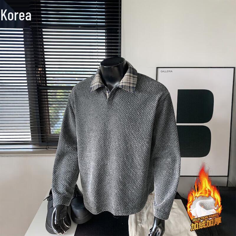 

SWAMP AREA Men s Old Money Fleece-Lined Polo Sweatshirt XL