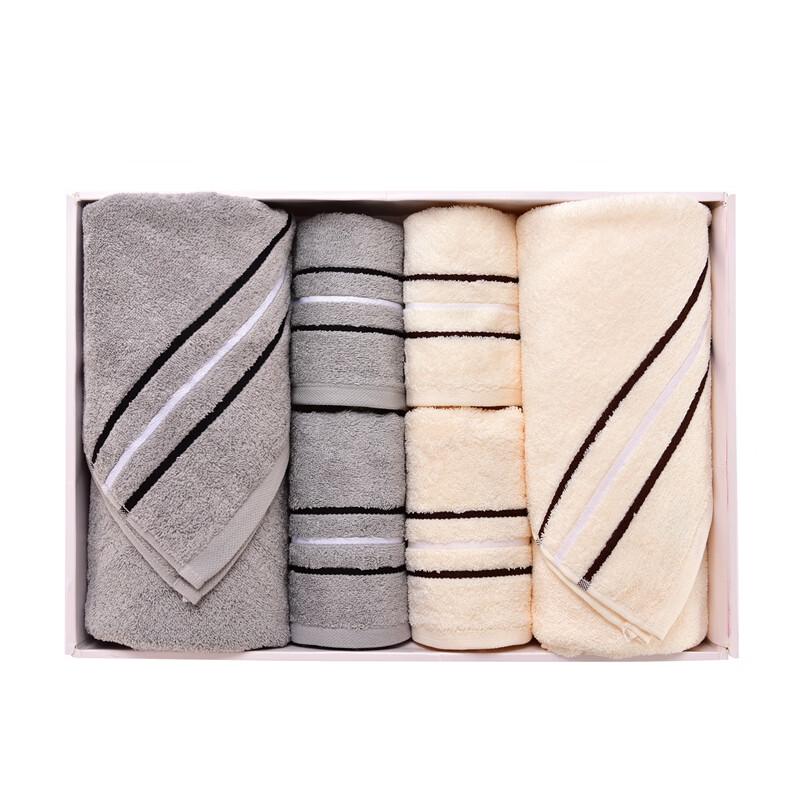 KING SHORE Qingran Series 6-Piece Cotton Towel Gift Set