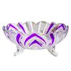 See Through Glass Snacks Container Bowl With Fixed Three Leg Design Supplements Any Dining Or Living Space