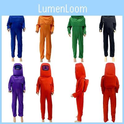 Among Kids 3pcs Us Cosplay Costume Children Halloween Party Show Sets Jumpsuit