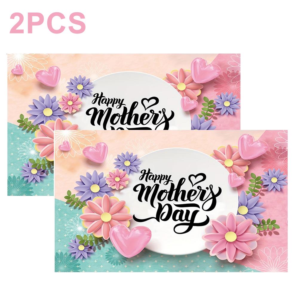 Happy Mothers Day Banner Mothers Day Backdrop Flower Themed Mothers Day Background Mothers Day Decoration for Photography