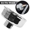 901 Oil Filter Wrench 1/2" Square Steel Filter Socket Wrenches Oil Grid Disassembly Tool 14 Flutes Automobile Hand Repair Tools