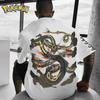 Rayquaza Periferie Bedrukt T-shirt Korte Mouwen Heren en Dames Zomer Nieuw Item Puur Katoen Los Casual Top