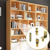 100Pcs Shelf Pegs For Shelves, 4 Styles Shelf Pins Kitchen Cabinet Shelf Pegs,Shelf Holders Pegs, Bookshelf Pegs Durable Bronze-