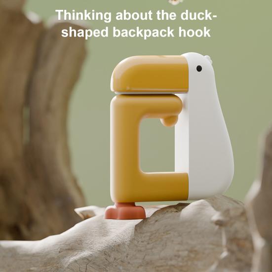 2/3Pcs Handbag Hook Strong Load-bearing Adjustable Design Easy to Install Duck Shape Portable Hook Table Hanger Bracket