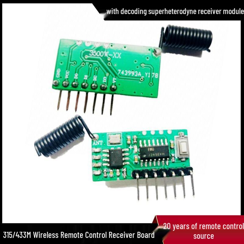 Aosheng Wireless Remote Control Inching Switch Receiver 315/433M Module