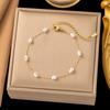 Summer New Temperament Versatile Baroque Pearl Necklace Women's Natural Stone Necklace Women's Simple and Advanced Sense