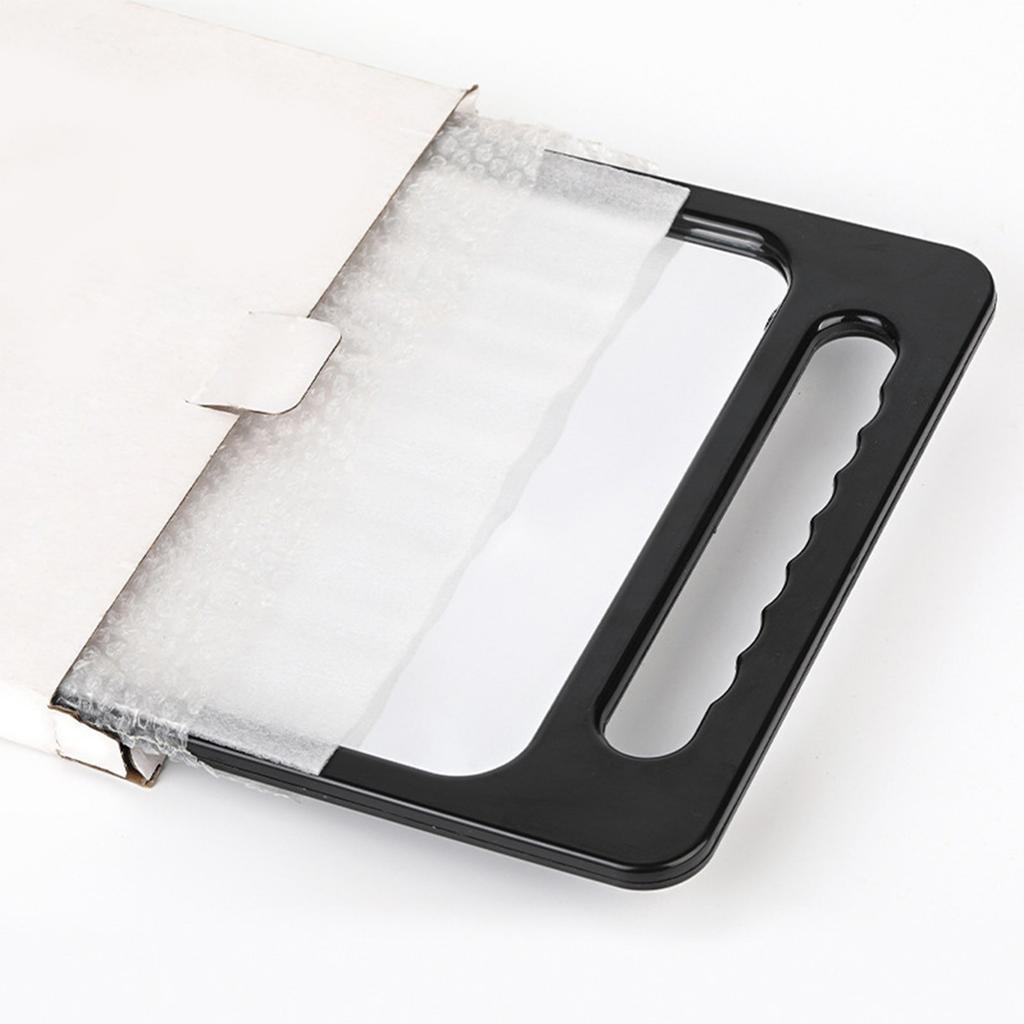 Hand Mirror with Double Handle Handheld Barber Mirror for Hair and Beauty Salon Haircut Mirror with Double Handgrip