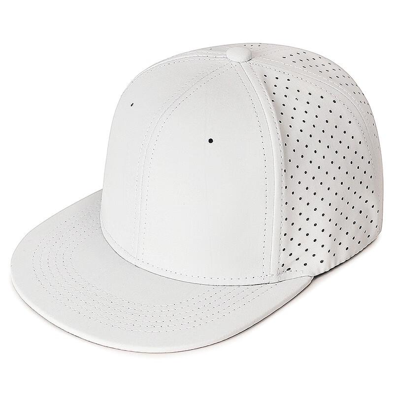 ZHENYUEQI Solid Color Elastic Flat Brim Hip-Hop Cap