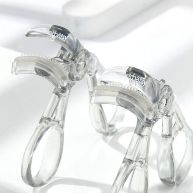 Jericoure - Plastic Eyelash Curler / Refill Pad / Set Eyelash Curler - Transparent