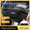 2025 Hot Car Visor Glasses Holder Clip Sunglasses Storage Case Accessories For BMW Performance X1 X3 X5 E39 E46 E90 F20 E60 F30