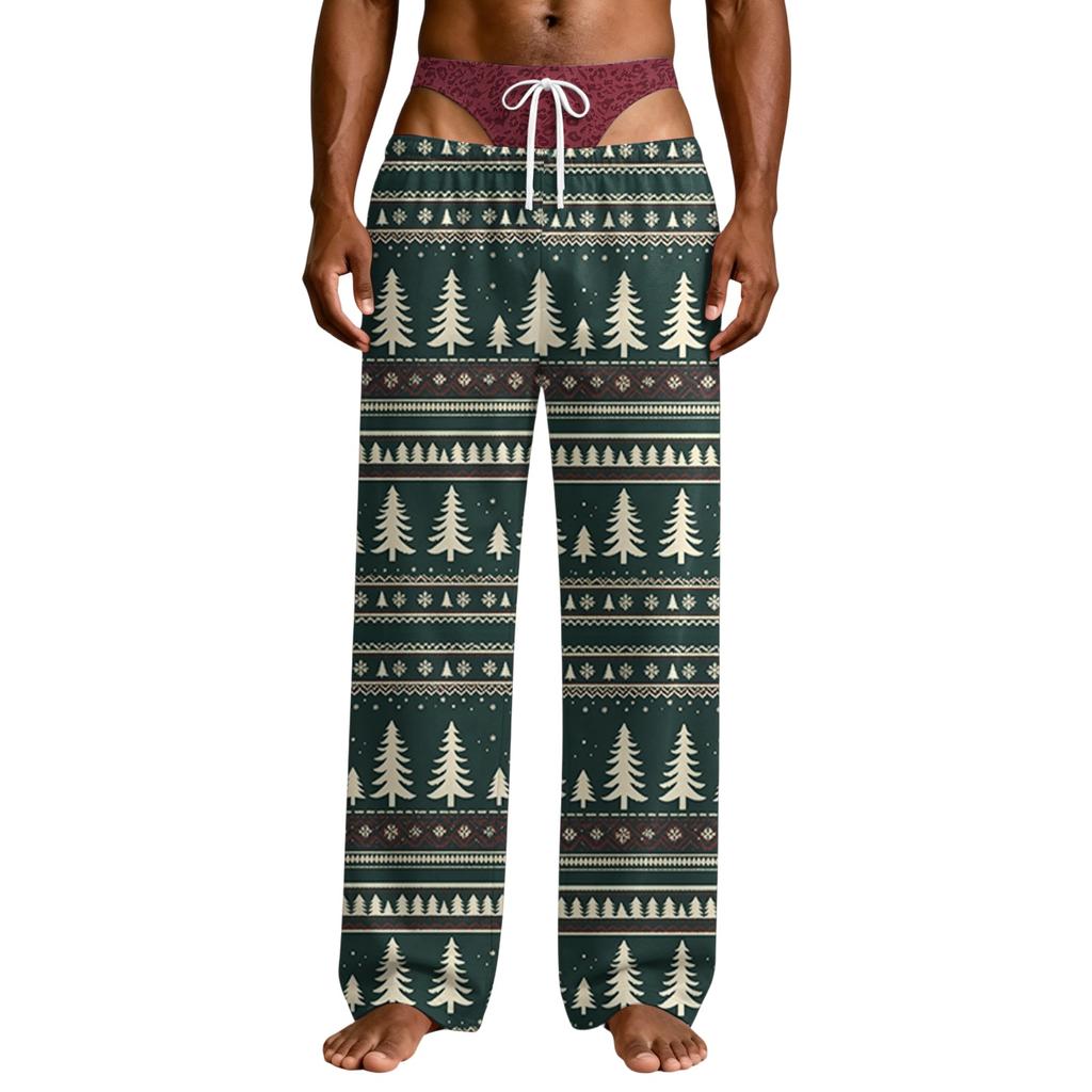 Pantalones de Pijama Divertidos Novedosos para Hombre con Estampado de Ropa Interior, Ropa de Dormir Cómoda