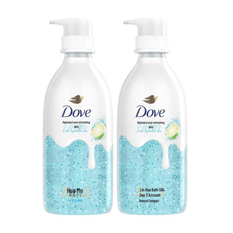 Гель для душа Dove Essence, Ледниковая морская соль и Белый грейпфрут