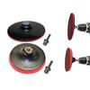 111mm Polishing Disc Hook&Loop Backing Pad M11/ Remove Rust Drill Chuck Shank 8mm Drill Rubber Flat For Angle Grinder