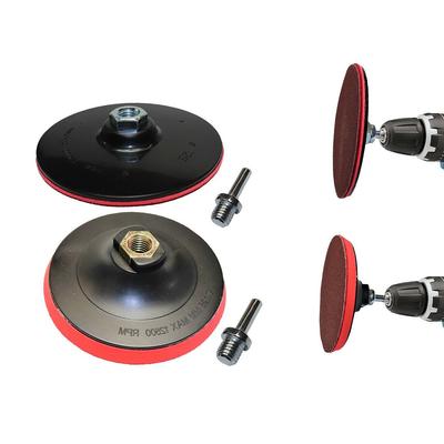111mm Polishing Disc Hook&Loop Backing Pad M11/ Remove Rust Drill Chuck Shank 8mm Drill Rubber Flat For Angle Grinder