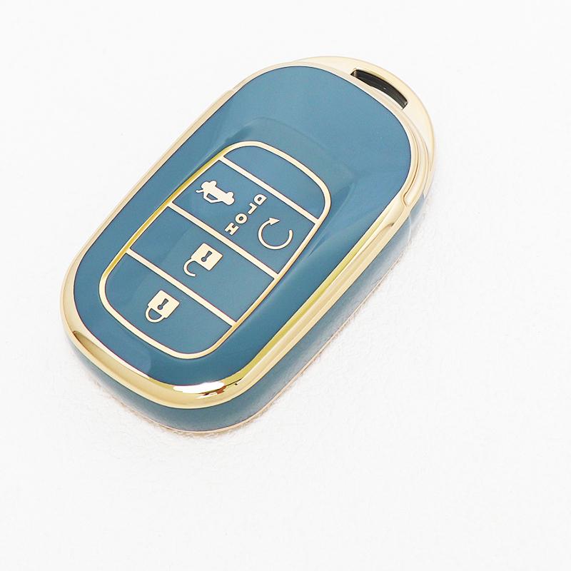 4/5 Buttons Tpu Auto Keyless For Honda Hr-V Cr-V Pilot Accord Civic Sport Si Ex Ex-L Car Key Case Cover Keychain Protector