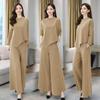Completo Nuovi Vestiti Autunnali Donna Sottile, Stile Occidentale Casual Temperamento Pantaloni Culotte Due Pezzi Stile Pigro Lusso Leggero