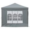 Vidaxl Foldable Party Tent With Walls, Anthracite, 3X6 M