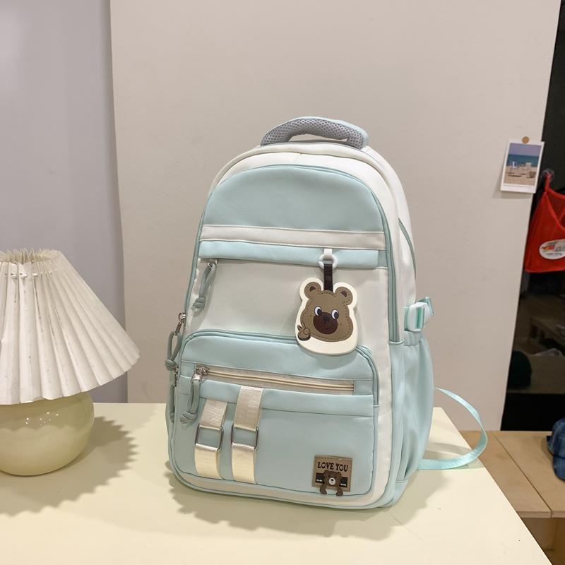 Школьный женский дорожный рюкзак контрастного цвета — фото 15