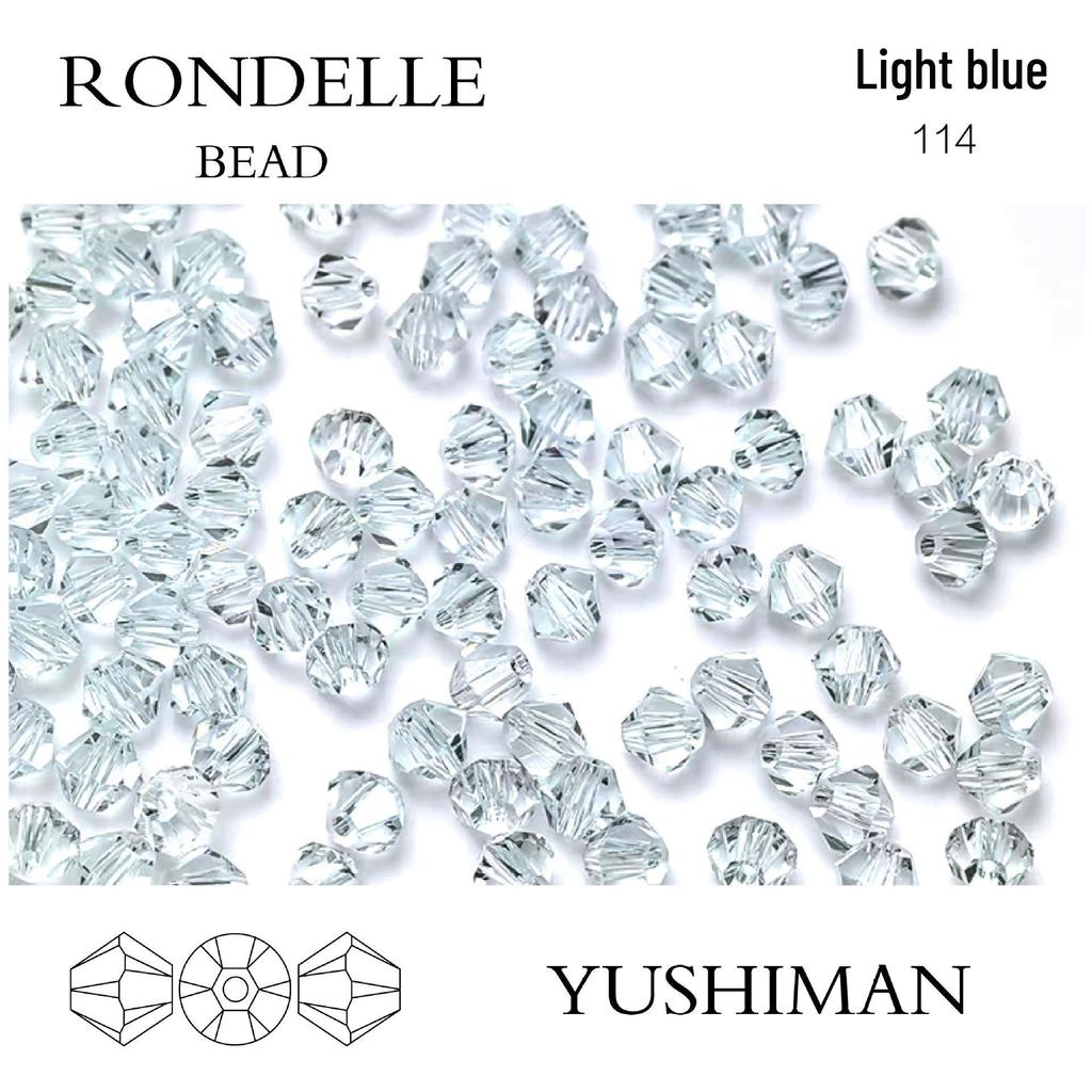 4mm Rhombus Beads - 200 Czech Quality Double Crimp Top Beads for DIY, Shuttle Weaving, and Embroidery