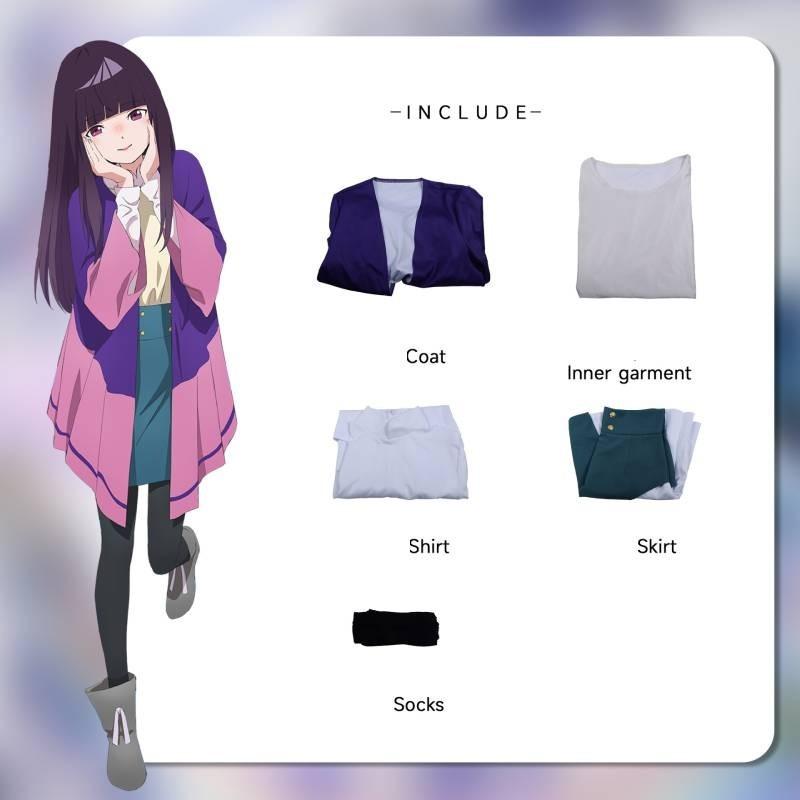 Japanese Anime Theme Cosplay Outfit With Hanae Natsuki And Kaede Higashiyama Characters Comfortable Casual Style Polyester Material Xs-xxxl