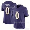 Ravens 3 Smith Football Jersey Mens 3rd Gen Black Sports Shirt