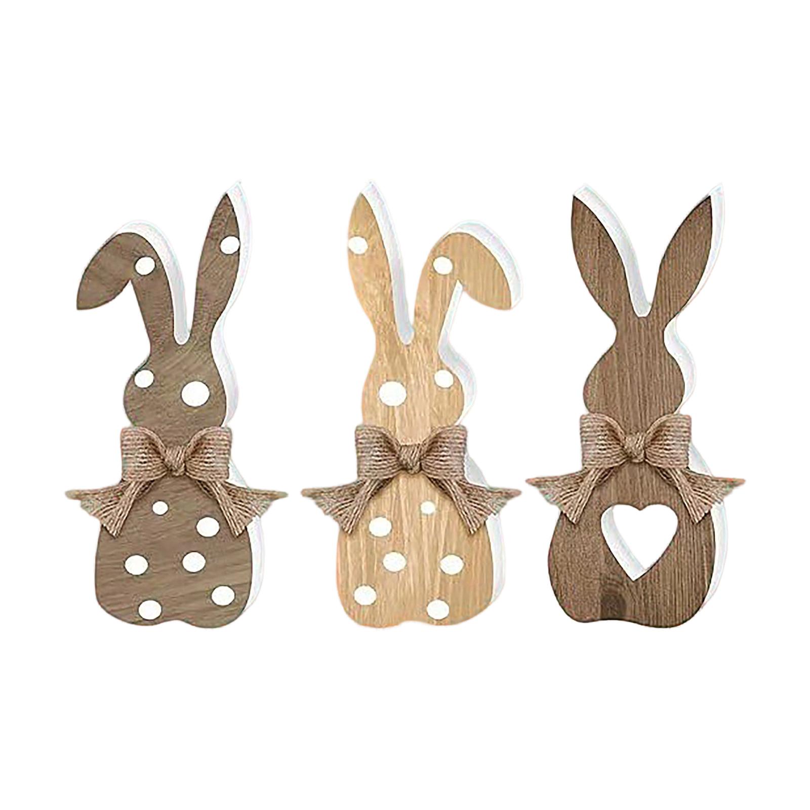 

Easter Bunny Decorative Atmosphere Ornament– Three-Piece Decoration One Size