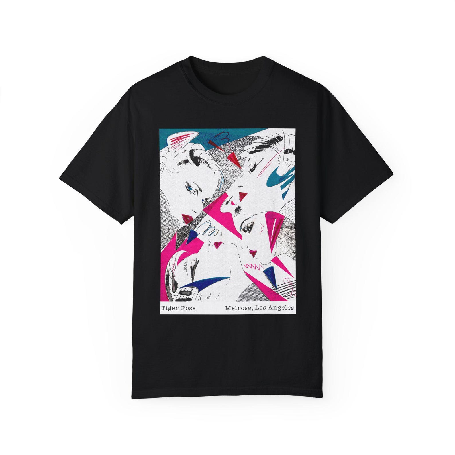 Tiger Rose T shirt/Tiger Rose Store Los Angeles/Tiger Rose Melrose T shirt/retro LA store/Vintage Los Angeles/Melrose Avenue/clothing boutique S