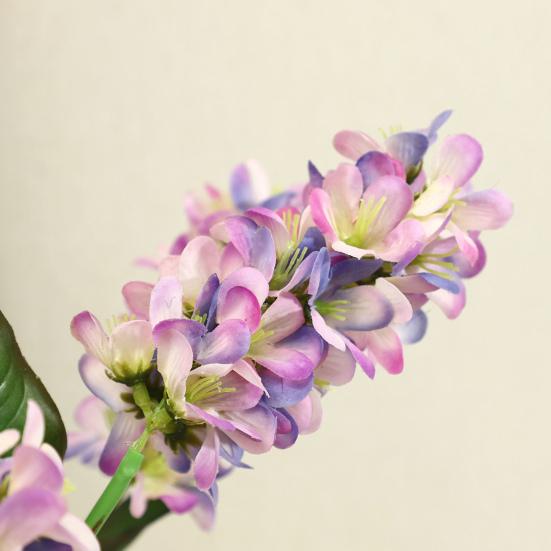 Flores de Jacinto Artificiais 19" Galho de Jacinto Falso Toque Real para Vaso Decoração de Casamento Casa Jardim Escritório