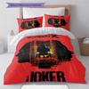 Joker Print Cover  Bedding Quilt Set Quilt Cover Pillowcase Home Decoration Birthday Gift (1 * duvet cover + 2 * pillowcase, without core)