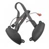 Dark Finish Button Assembly Pair for Explore Steering Wheel Repair, Left Right Replacement Set with Ribbon Cables, ABS Housing F87Z9C888BB