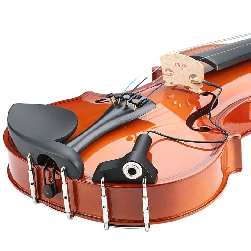 Professional Violin Viola Pickup Acoustic Sound Violin Bridge Pickup Portable Piezo Violin Pickup Easy To Mount