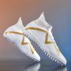 Fashion Men Football Boots Long Spikes High Ankle Soccer Shoes AG/TF Kids Outdoor Grass Cleats Soccer Boots Training Sport Football Shoes
