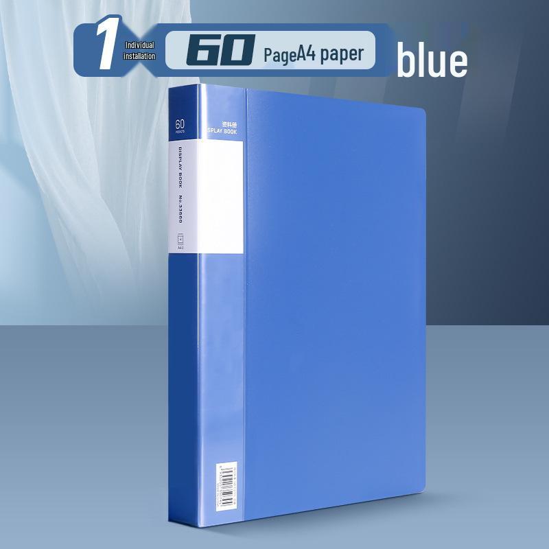A4 Transparent Document Holder - Office File Folder & Test Paper Storage Clip
