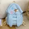 Schoolbag High-value student backpack Polka dot rabbit ears schoolbag female star chasing large-capacity going out cute backpack female bag