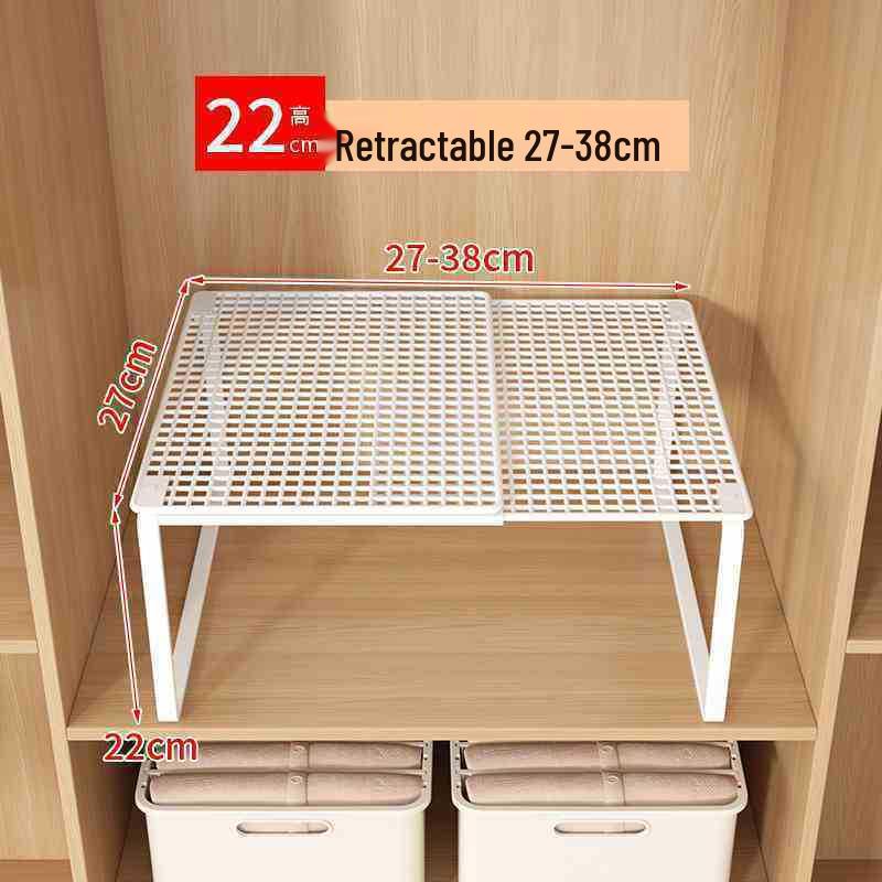 Retractable Wardrobe and Shoe Cabinet Shelf Divider for Dorms
