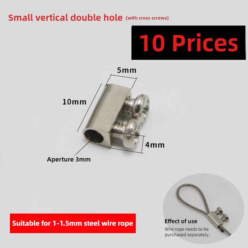 Stainless Steel Self-Locking Chuck Universal Buckle Complete Collection Fixed Buckle Steel Wire Rope Buckle Locking Hub Lock