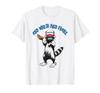 Funny Raccoon 4th Of July Patriotic Cute Red White And Feral T-Shirt